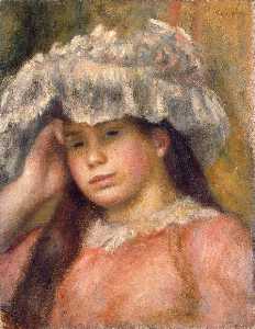 Pierre-Auguste Renoir - Young Girl Wearing a Red Hat