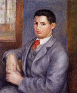 Pierre-Auguste Renoir - Young Man in a Red Tie, Portrait of Eugene Renoir