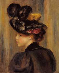 Pierre-Auguste Renoir - Young Woman Wearing a Black Hat