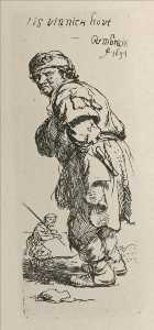 Rembrandt Van Rijn - A Beggar. and a Companion Piece, Turned to the Left