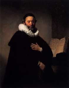Rembrandt Van Rijn - Portrait of Johannes Wtenbogaert