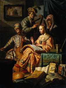 Rembrandt Van Rijn - The Music Party