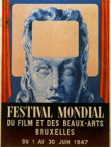 Rene Magritte - Poster of Festival Mondial du Film et des Beaux-Arts