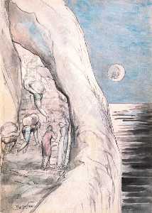 William Blake - Los orgullosos llevando sus pesadas cargas