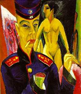 Ernst Ludwig Kirchner - Self-Portrait as a Soldier