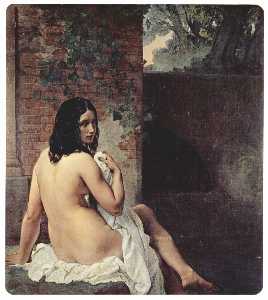 Francesco Hayez - Back view of a bather