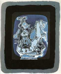 Georges Braque - Helios V, Blue-Violet