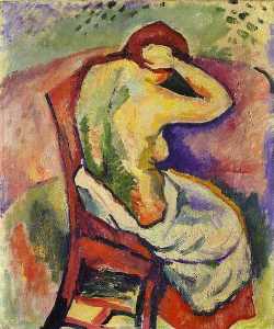 Georges Braque - Nude Woman Seated, back