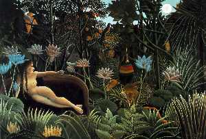Henri Julien Félix Rousseau (Le Douanier) - The Dream - (buy oil painting reproductions)
