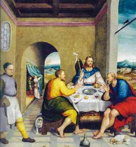 Jacopo Bassano (Jacopo Da Ponte) - Supper at Emmaus