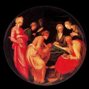 Jacopo Carucci (Pontormo) - El nacimiento de San Juan Bautista