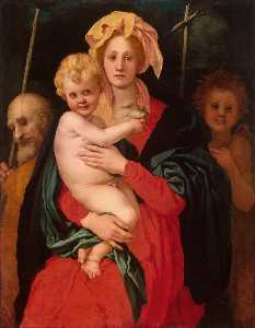 Jacopo Carucci (Pontormo) - Madonna and Child with St. Joseph and Saint John the Baptist