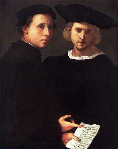 Jacopo Carucci (Pontormo) - Portrait of Two Friends