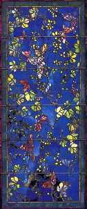 John La Farge - Butterflies and Foliage 1
