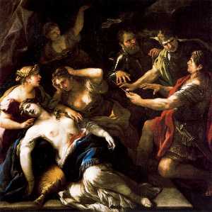 Luca Giordano - The Oath of Brutus against Tarquin the death of Lucrecia