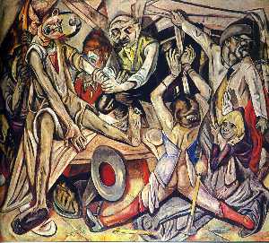Max Beckmann - The Night - (buy oil painting reproductions)
