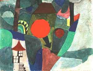 Paul Klee - With the Setting Sun