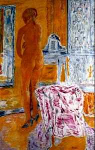 Pierre Bonnard - Nude in front of the mirror