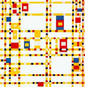 Piet Mondrian - Broadway Boogie Woogie - (buy paintings reproductions)