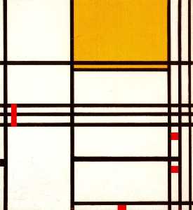 Piet Mondrian - Composition with Black, White, Yellow and Red