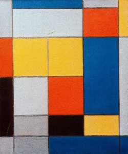 Piet Mondrian - Composition with Red, Blue and Yellow-Green