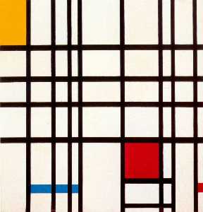 Piet Mondrian - Composition with Red, Yellow and Blue - (own a famous paintings reproduction)