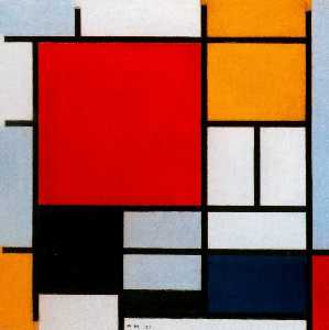 Piet Mondrian - Composition with Red. Yellow and Blue 1