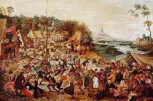 Pieter Bruegel The Younger - The Dance around the May Pole