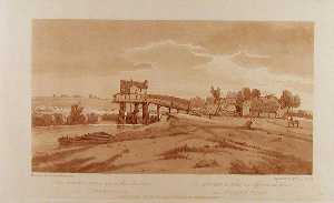 Thomas Girtin - The Water Mill above the Bridge at Charenton