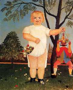 Henri Julien Félix Rousseau (Le Douanier) - Child with Puppet (also known as To Celebrate the Baby)
