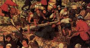 Pieter Bruegel The Elder - Christ Carrying the Cross (detail)