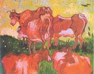Vincent Van Gogh - Cows (after Jorsaens)