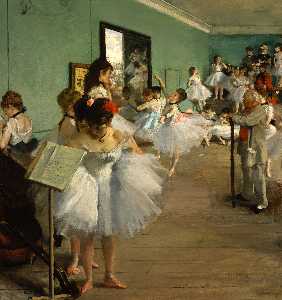 Edgar Degas - The Dance Class - (own a famous paintings reproduction)