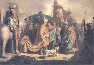 Rembrandt Van Rijn - David Presents the Head of Goliath to King Saul
