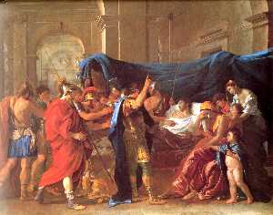 Nicolas Poussin - The Death of Germanicus - detail