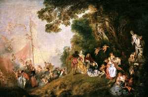 Jean Antoine Watteau - Embarkation for Cythera