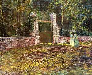 Vincent Van Gogh - Entrance to the Park at Voyer-d-Argenson in Asnieres
