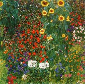 Gustave Klimt - Farm Garden with Sunflowers