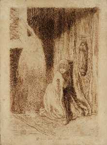 Dante Gabriel Rossetti - Faust: Margaret in the Church