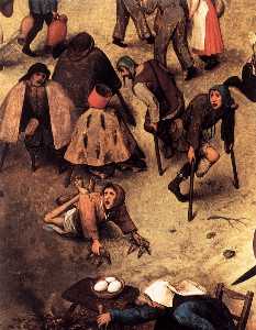 Pieter Bruegel The Elder - The Fight between Carnival and Lent (detail)