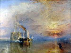 William Turner - The Fighting -Temeraire- Tugged to Her Last Berth to be Broken Up