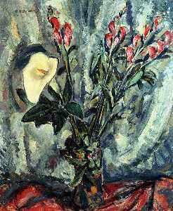 Alfred Henry Maurer - Floral Still Life with Calla Lily