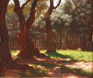 Ivan Fedorovich Choultse - Foret D'Oliviers a Cap St. Martin
