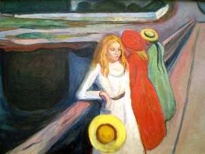 Edvard Munch - Girl on a Bridge