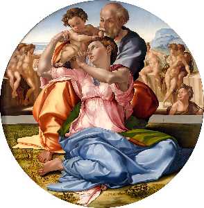 Michelangelo Buonarroti - Holy Family (Doni Tondo)