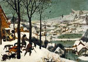 Pieter Bruegel The Elder - The Hunters in the Snow (Winter) - (buy famous paintings)
