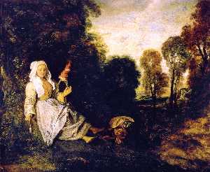 Jean Antoine Watteau - The Indiscreet Man