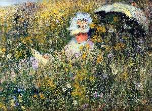 Claude Monet - In the Meadow (detail)