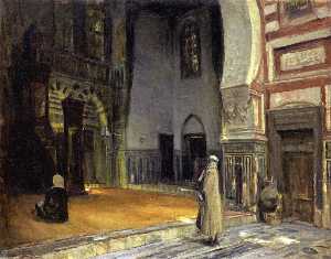 Henry Ossawa Tanner - Interior of a Mosque, Cairo
