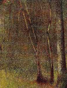 Georges Pierre Seurat - In the Woods at Pontaubert